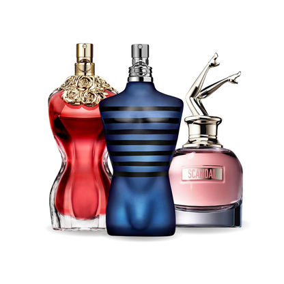 Conjunto de 3 perfumes LA BELLE, ULTRA MALE, Gaultier SCANDAL 100ml